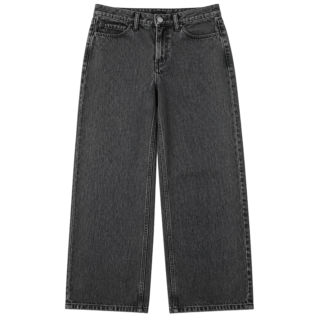 Hollister Low-Rise Baggy Jeans in Faded Black Wash 1