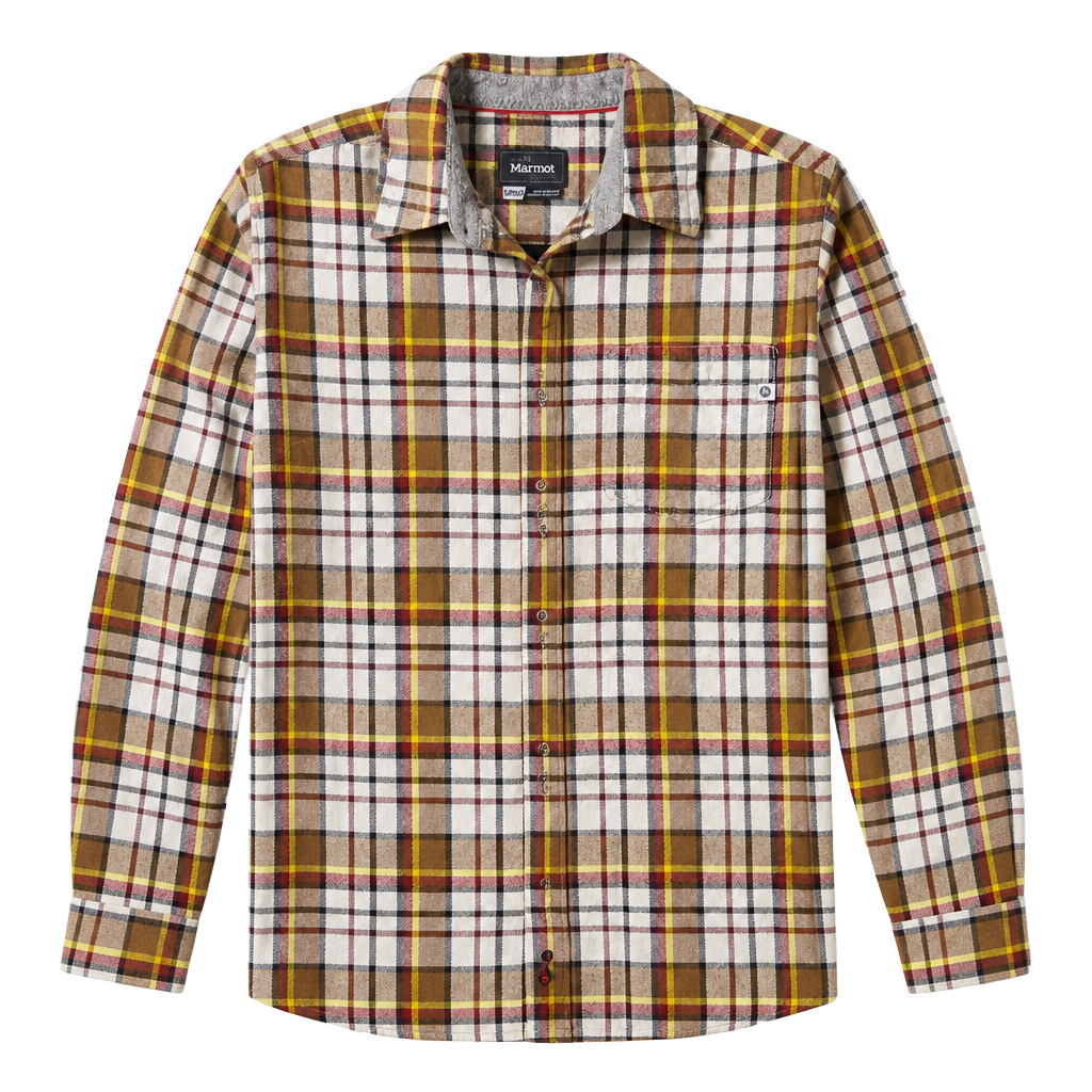 Marmot Plaid Flannel Button Down Shirt Size S Multi-Color Long Sleeve 1