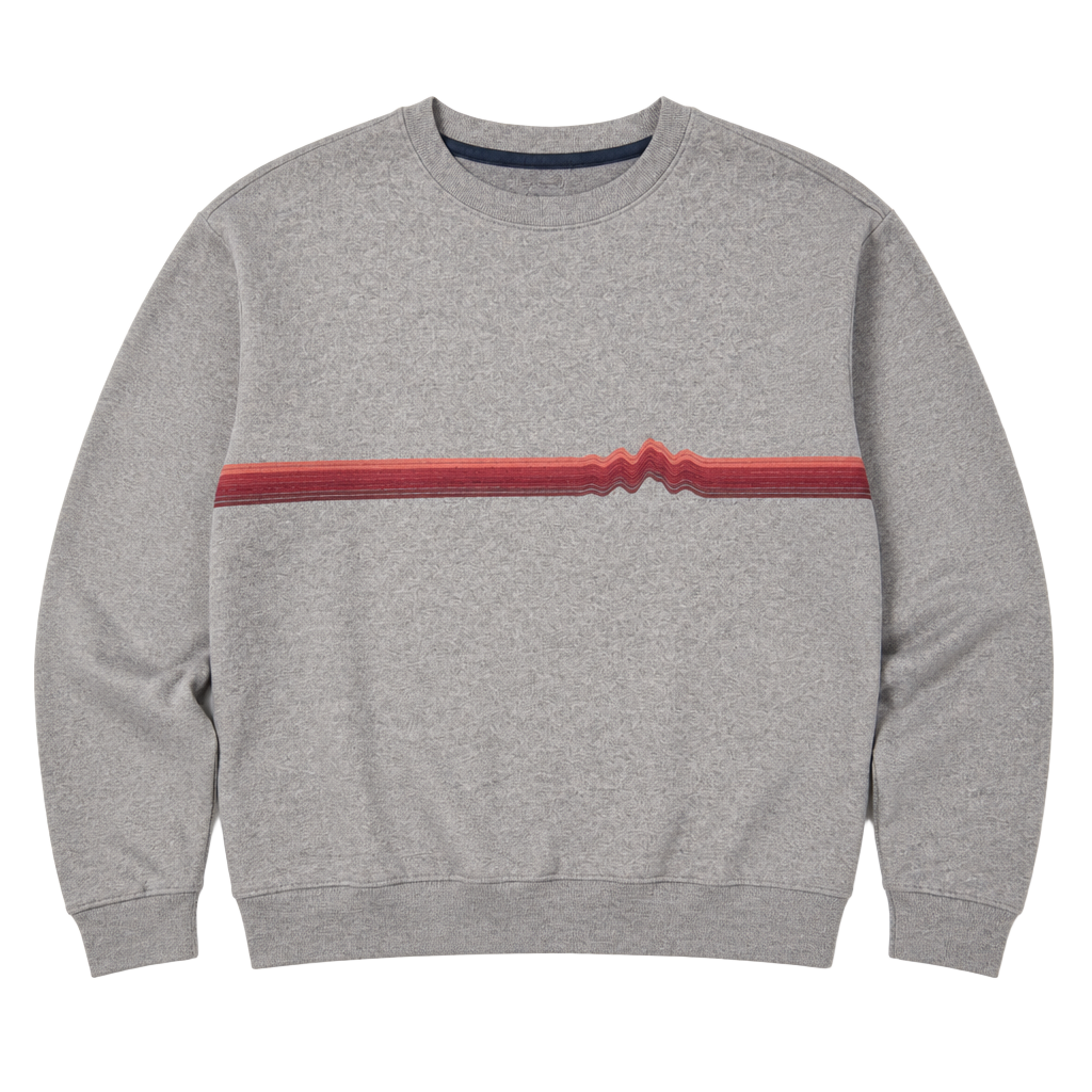 Patagonia Ridge Rise Stripe Uprisal Crew Sweatshirt Size M Grey 1