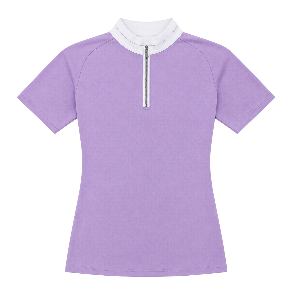 Ovation Women's Signature Performance Short Sleeve Show Shirt in Lavender 1