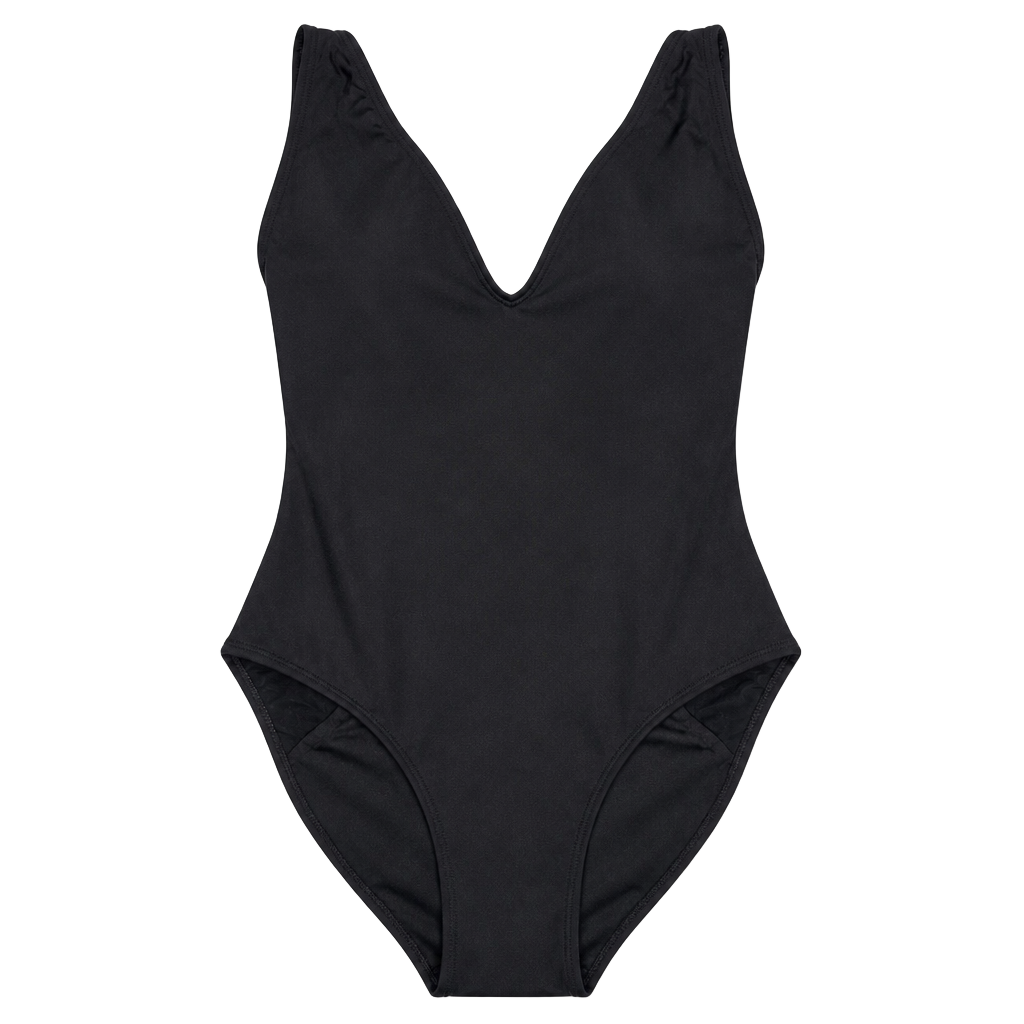 TA3 Plungey Black One Piece Shapewear Swimsuit Size L Regular/Long 1