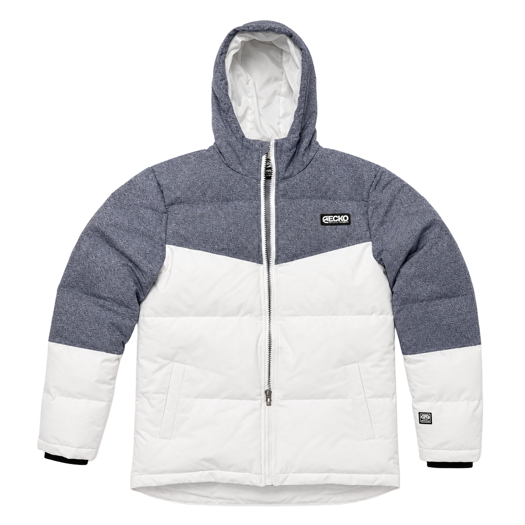 Ecko Unltd. Hooded Colorblock Puffer Winter Jacket 1
