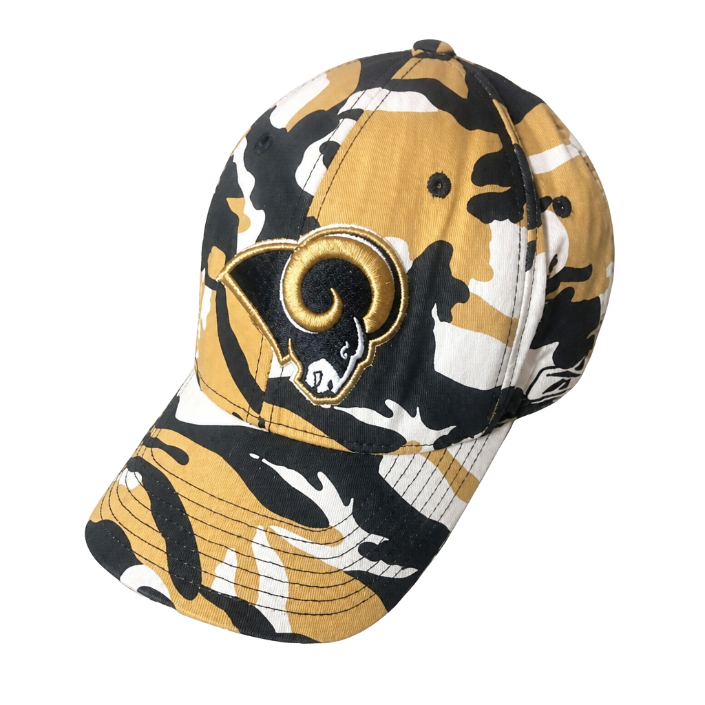 Rams NFL Reebok Multi Color Stadium Camo Flex Fit Hat Cap 1
