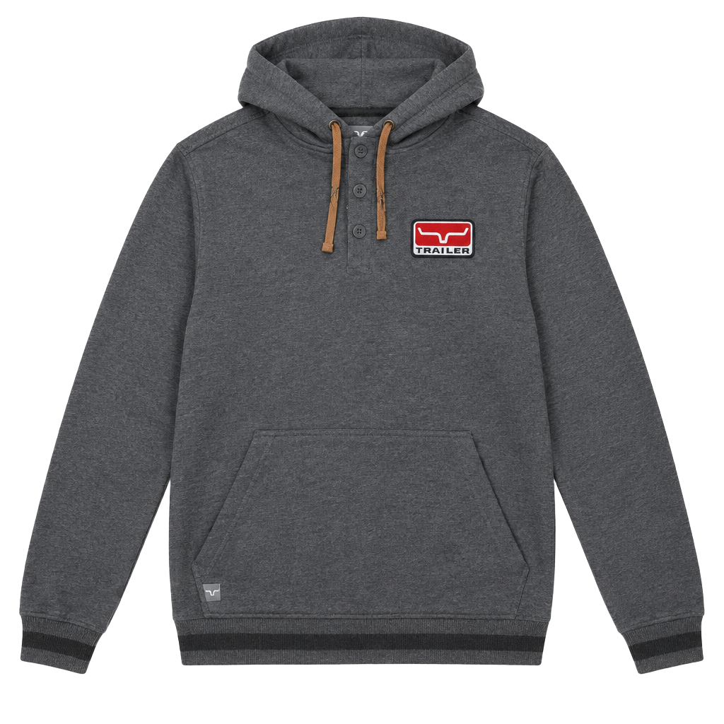 Kimes Ranch Ranch Ready Hoodie Size Large Gray Pullover 1