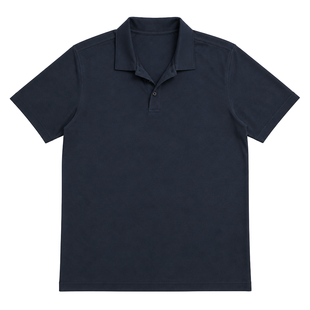 Perry Ellis Polo Shirt Size 4X Navy Short Sleeve Collared Polyester 1