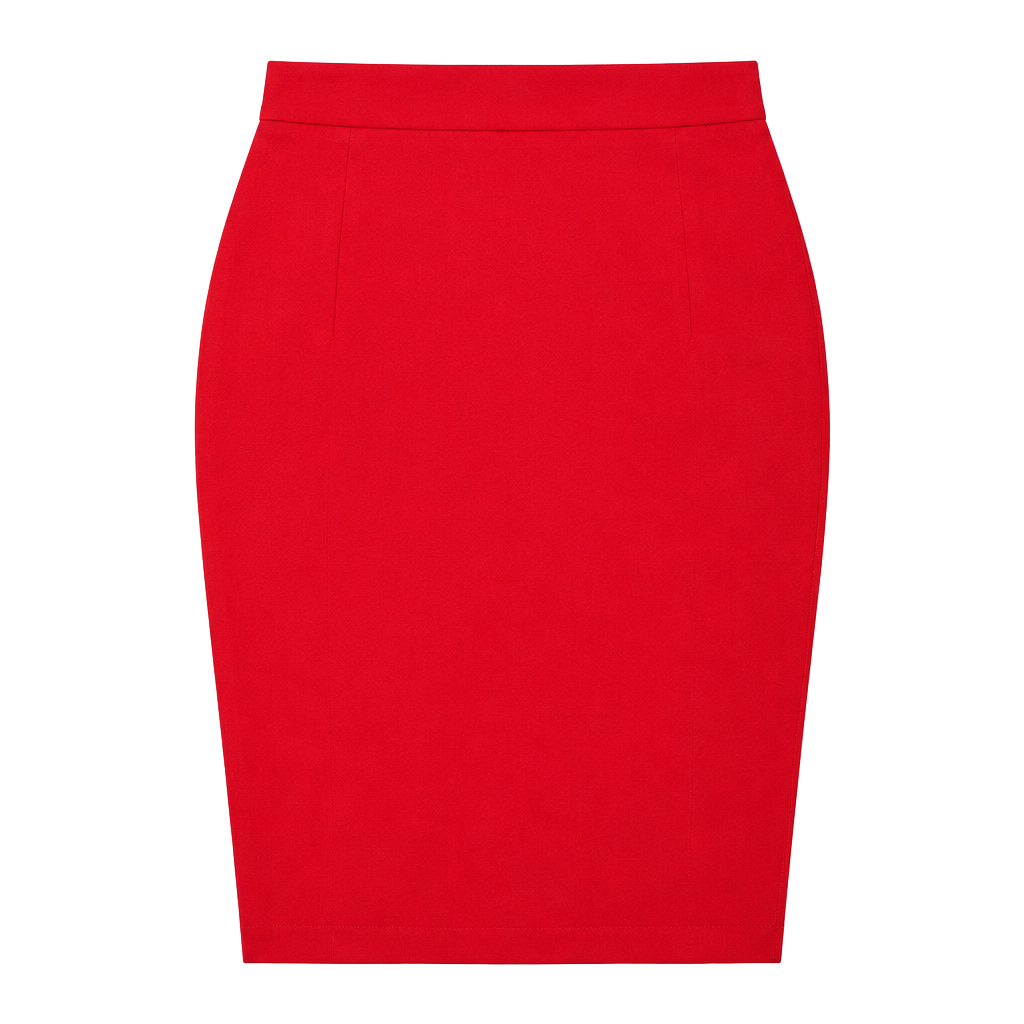 Pendleton Wool Pencil Skirt Size 14 Red Classic Vintage 1