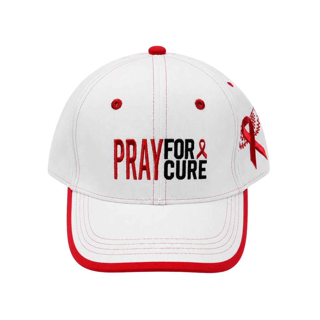 Pray For A Cure Breast Cancer Awareness Baseball Cap 1