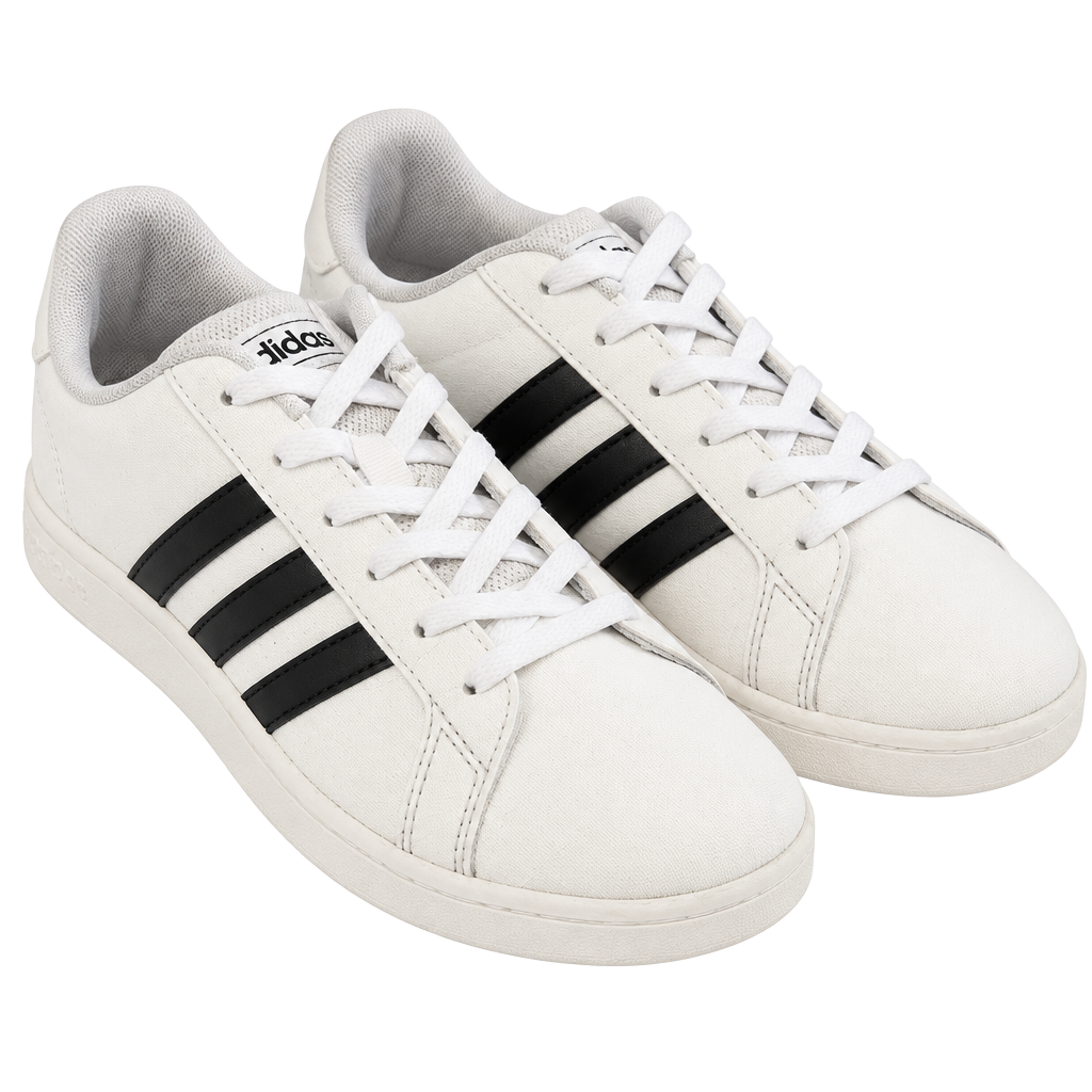 Adidas Cloudfoam Advantage White Black Sneakers 1