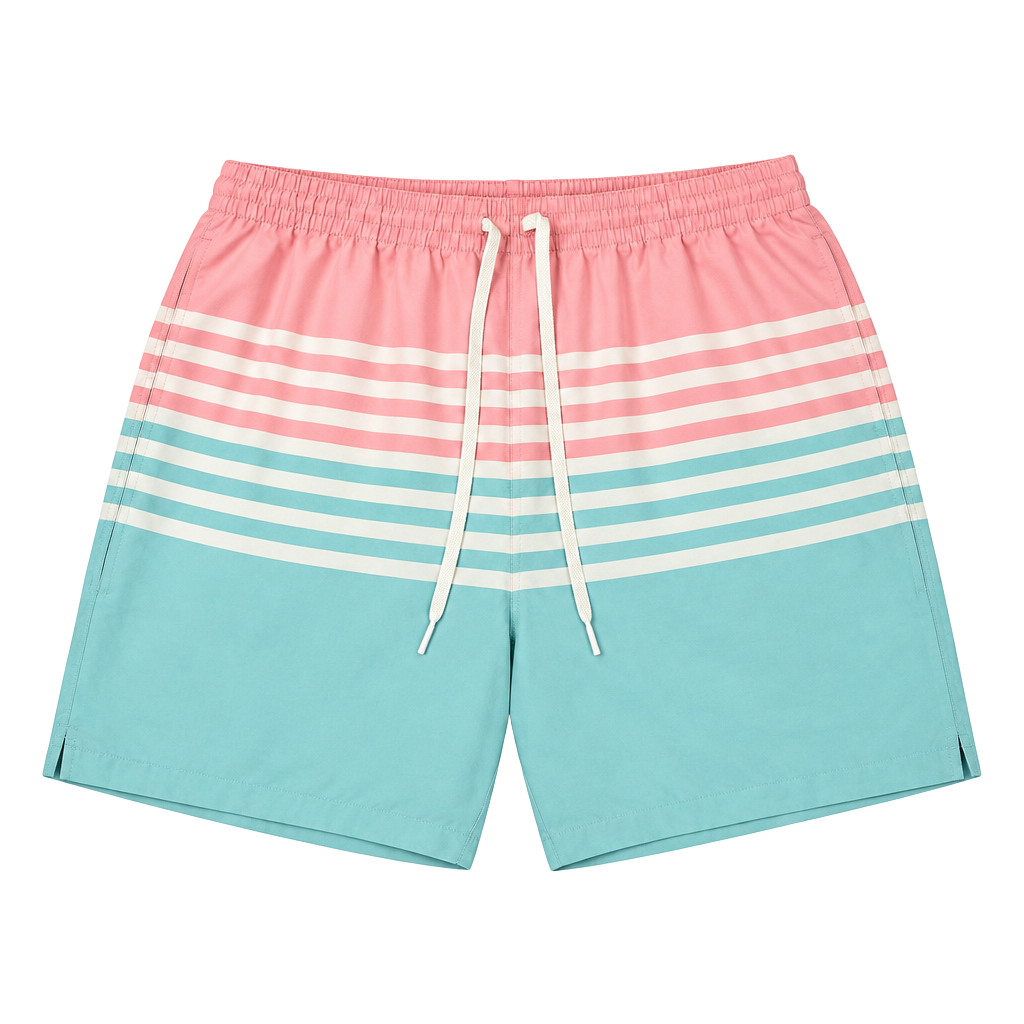 Chubbies The On The Horizons 5.5 Swim Trunks XXL Pink Blue 1
