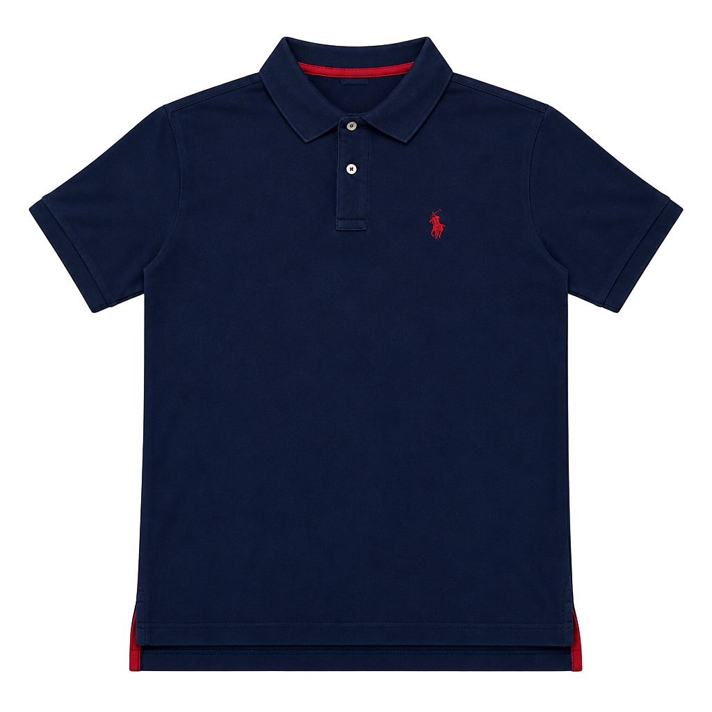 U.S. Polo Assn. Ultimate Pique Men's Short Sleeve Polo Shirt Navy Blue 1