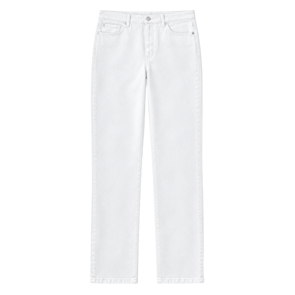Gloria Vanderbilt Amanda Jeans Size 8 White Straight Leg Denim 1