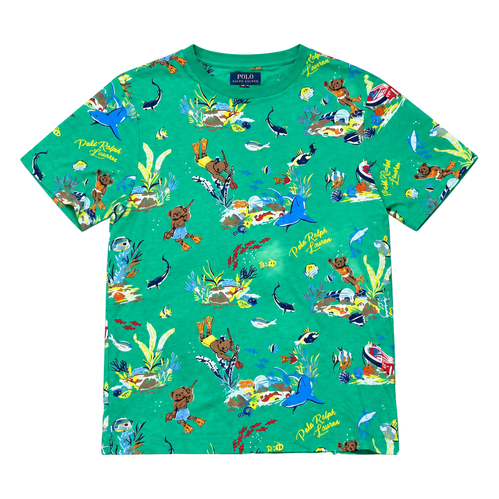 Polo by Ralph Lauren Green Kids' Ocean Adventure Graphic Tee 1