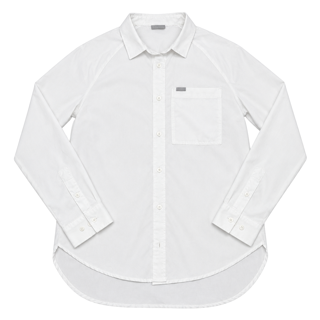 Columbia Long Sleeve Button Up Shirt Size S White Pocket 1