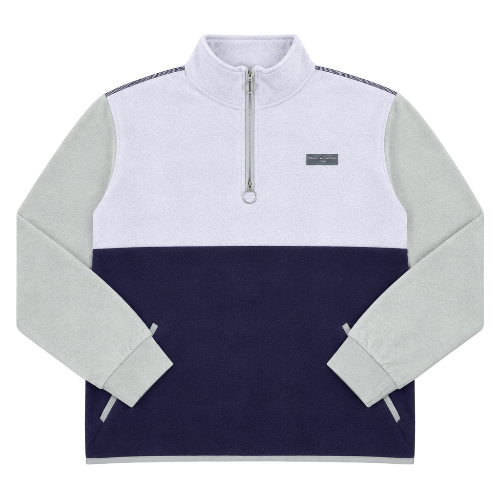 Simply Southern Color Block 1/2 Zip Fleece Size L Pullover 1