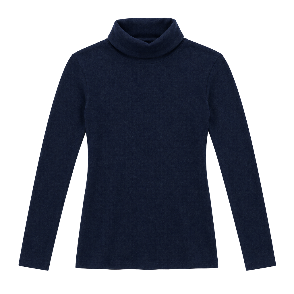 Tammi Navy Blue Turtleneck Sweater Size M Vintage Knit Pullover 1