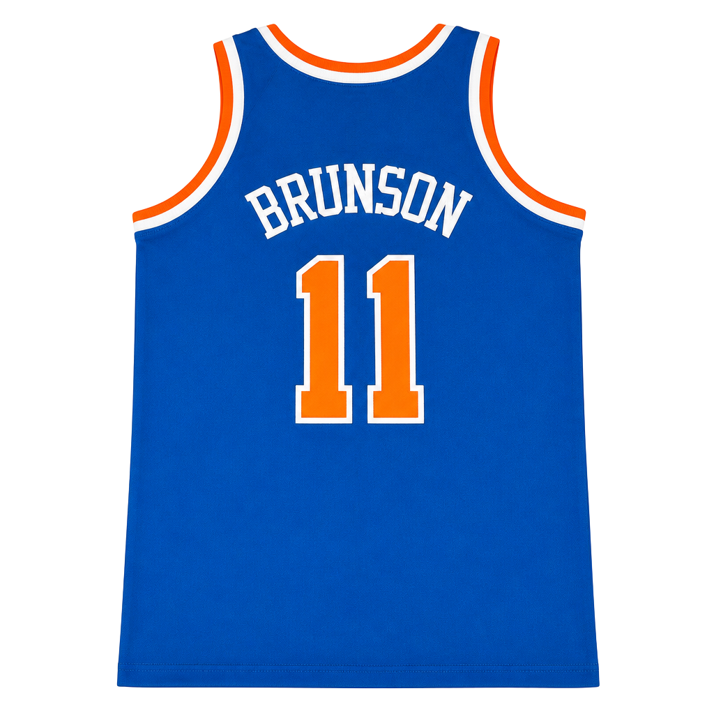 New York Knicks Jalen Brunson 11 Basketball Jersey Blue 1