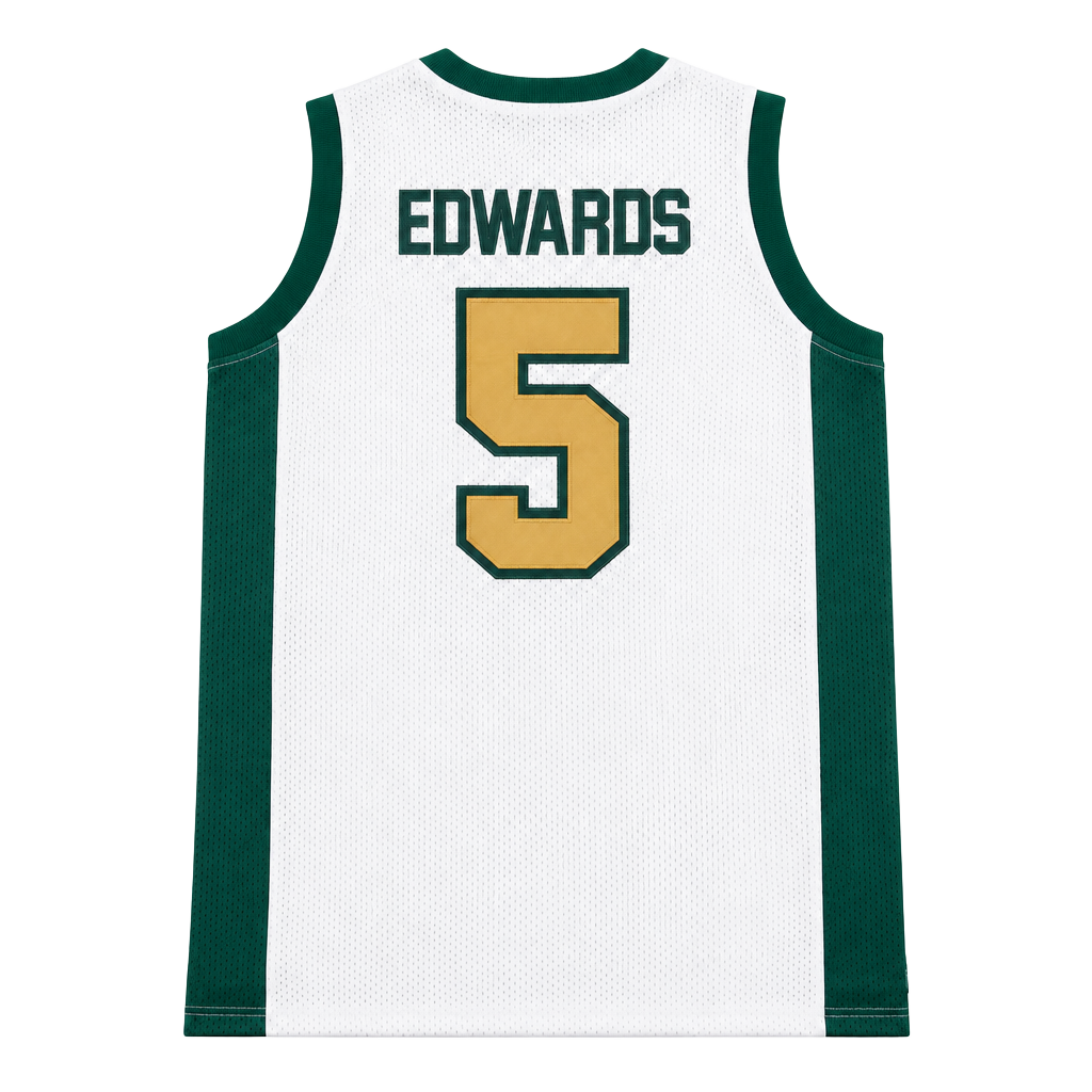 Headgear Classics Anthony Edwards Holy Spirit Prep High School Basketball Jersey 1