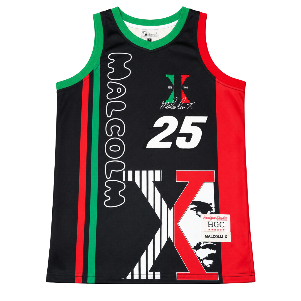 Headgear Classics Malcolm X Basketball Jersey 25 Black 1