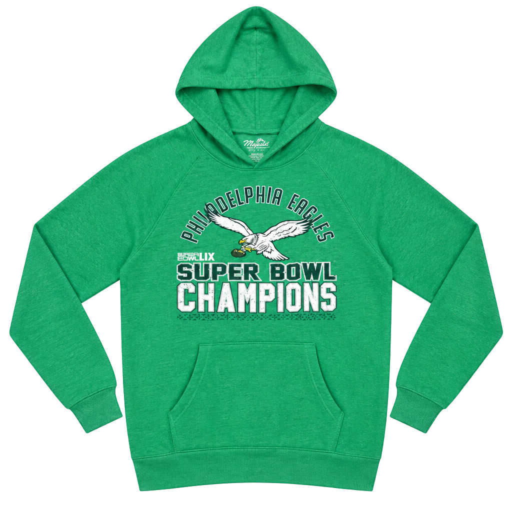 Majestic Threads Philadelphia Eagles Super Bowl Hoodie Size M 1