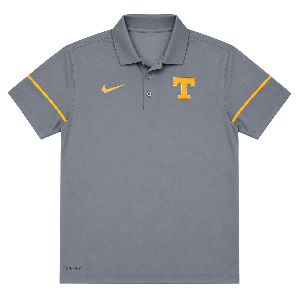 Nike Tennessee Volunteers Dri-FIT Polo Size S Gray College Golf 1