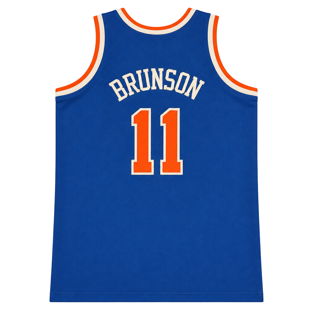 Jalen Brunson New York Knicks 11 Jersey Size L Blue Basketball 1
