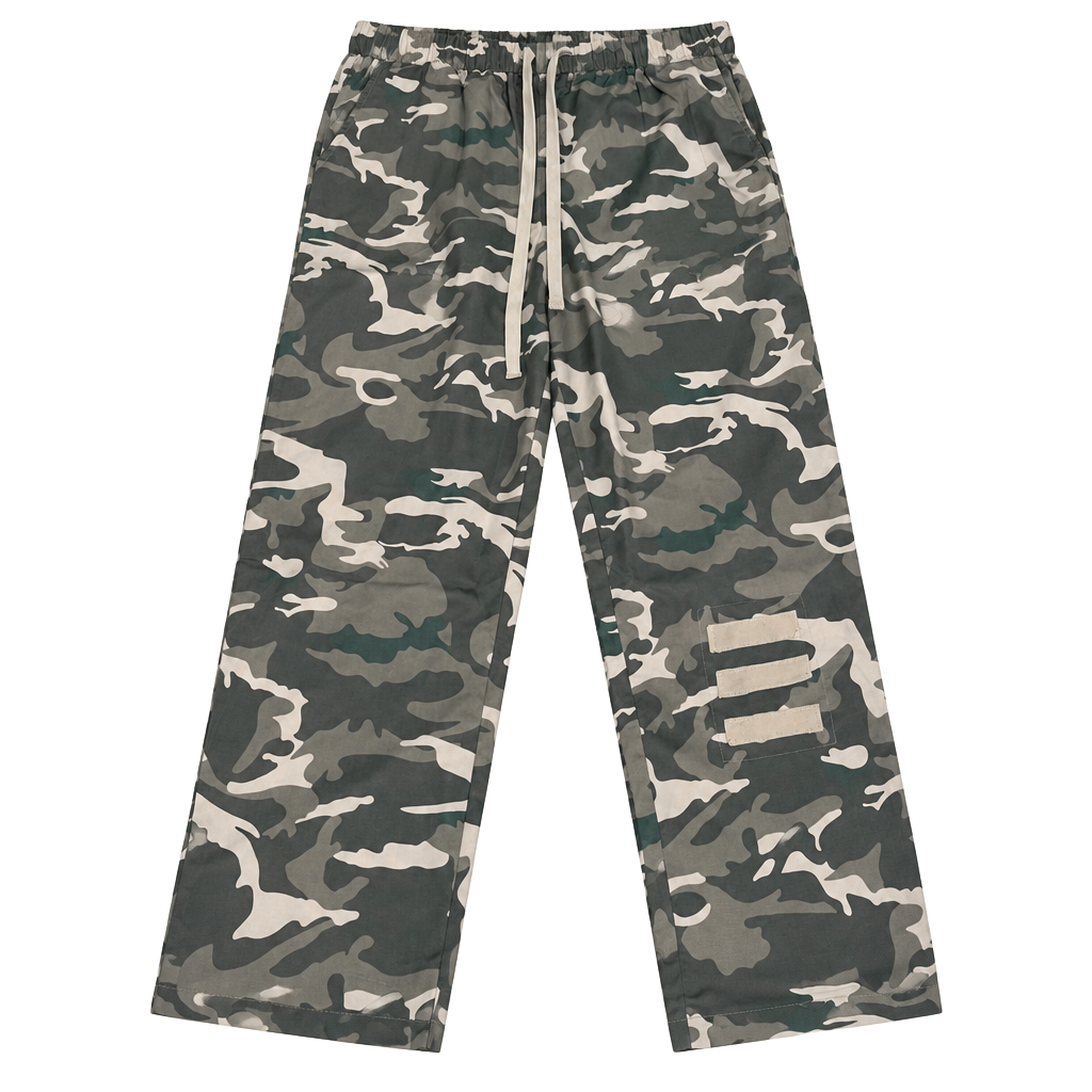 Unbranded Camouflage Lounge Pants Size XL Drawstring Sequin Patch 1