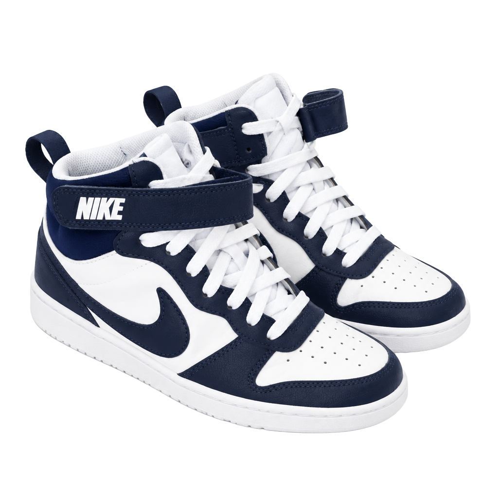 Nike Court Borough Mid 2 White Obsidian Sneakers 1
