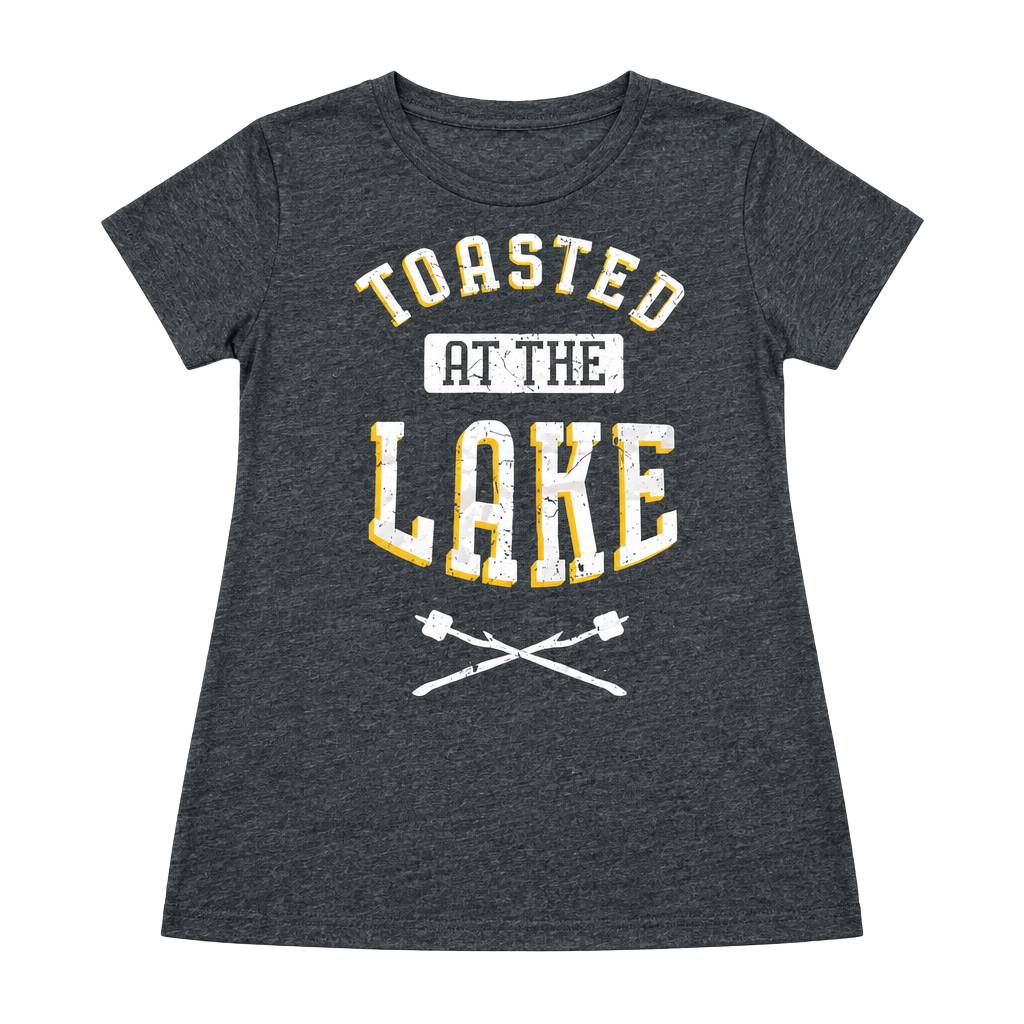 Instant Message Gray "Toasted at the Lake" Graphic Tee Unisex L Crew Neck 1