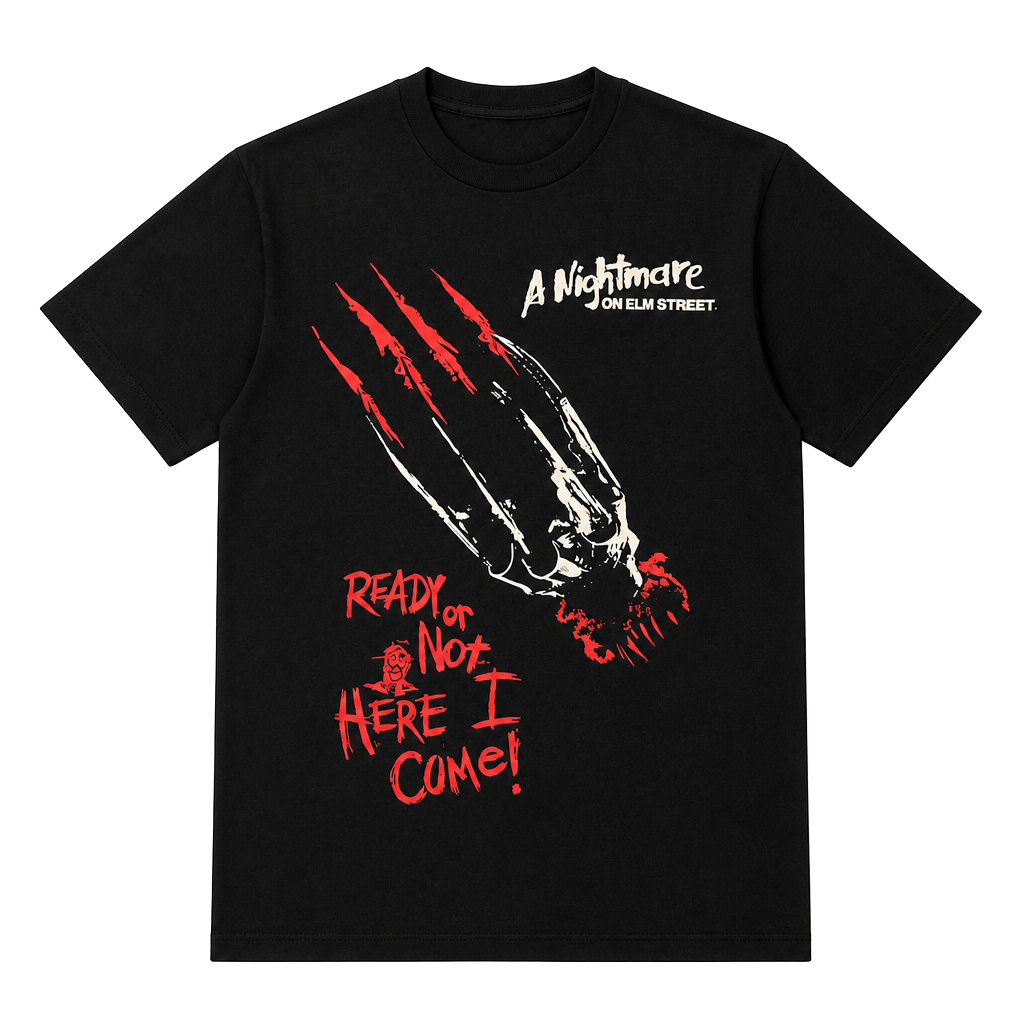A Nightmare on Elm Street Freddy's Glove Ready or Not Graphic T-Shirt 1