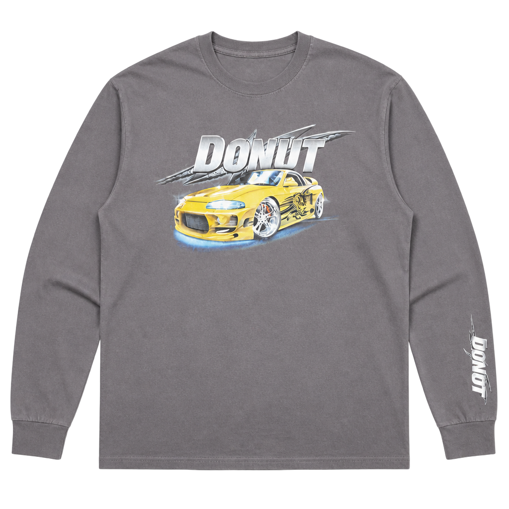 Donut Media Mitsubishi Eclipse GSX Tuning Long Sleeve T-Shirt 1