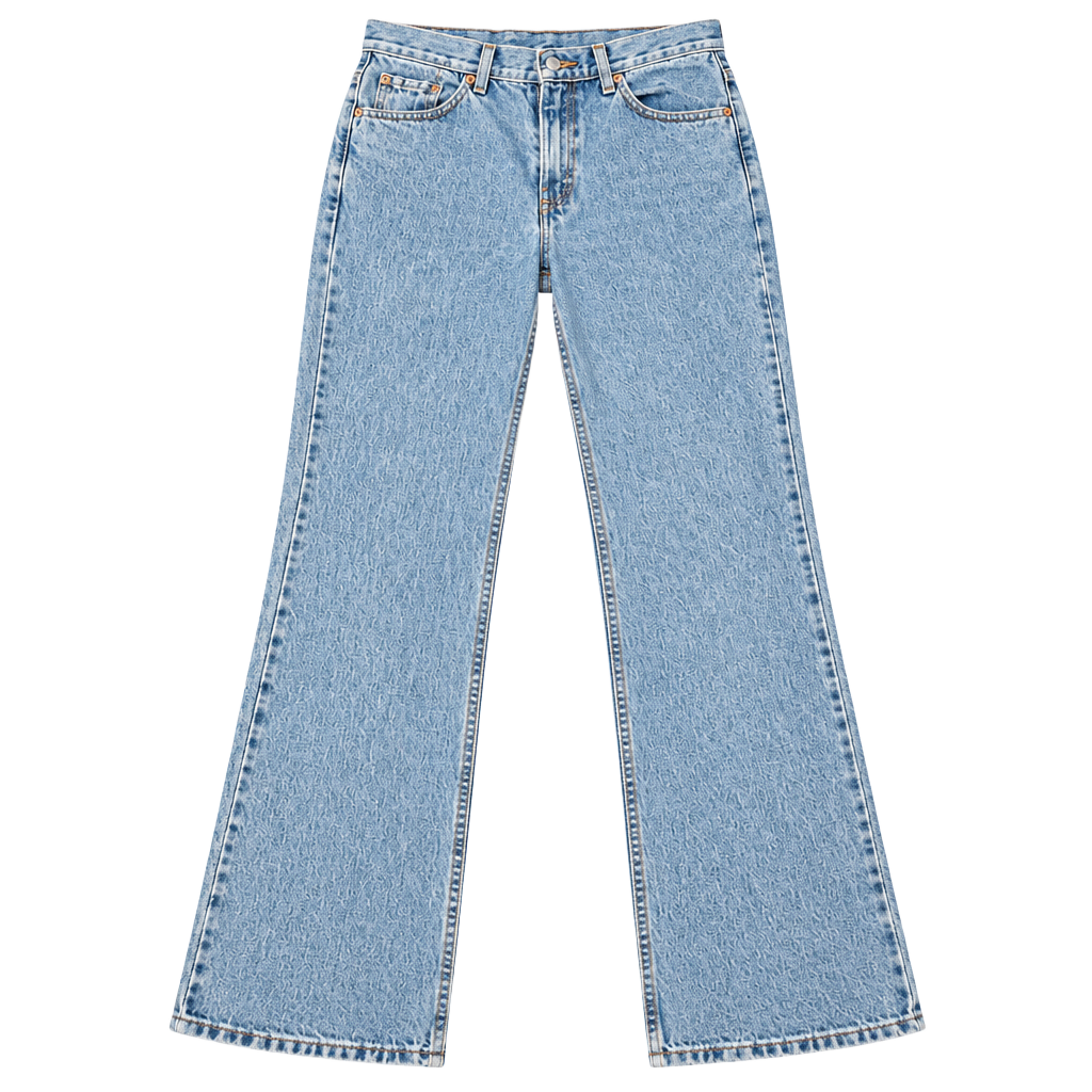 Vintage Levi's 517 Boot Cut Low Rise Jeans Size 5 Jr. L Light Wash Denim 1