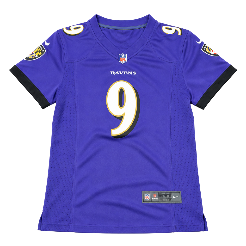 Baltimore Ravens Jersey Women XL Purple Justin Tucker #9 Nike On Field Shirt NFL 1