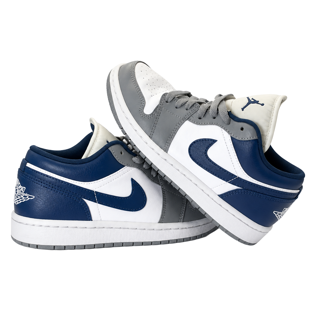 Jordan 1 Low French Blue/Stealth Wms 7.5 1