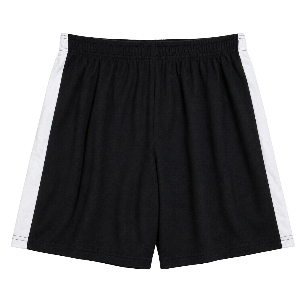 Pro Player Men's Black Athletic Basketball Shorts with White Side Stripes Size 3X 1