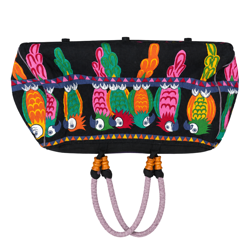 Sun 'n Sand Tropical Parrot Print Duffle Beach Tote Bag 1