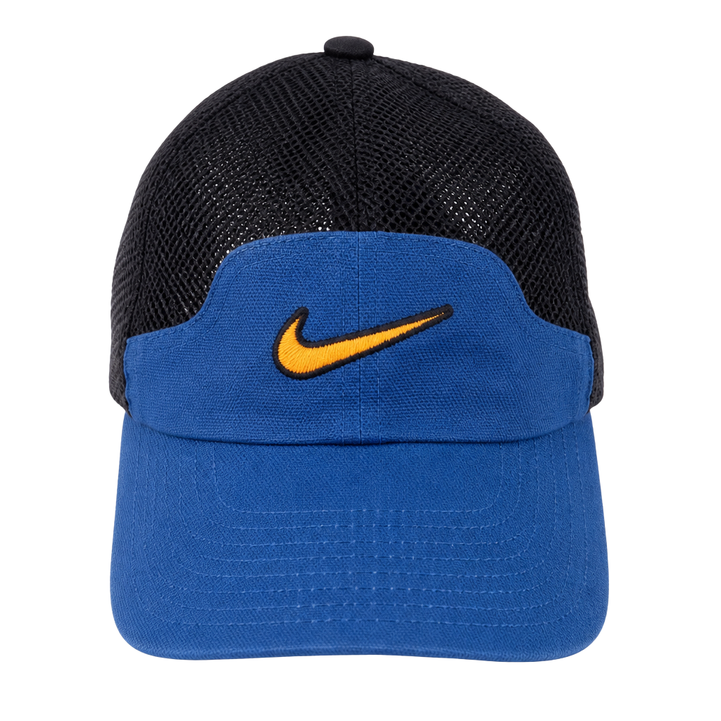 Nike Tailwind Mesh Adjustable Hat Blue Yellow Strapback 1