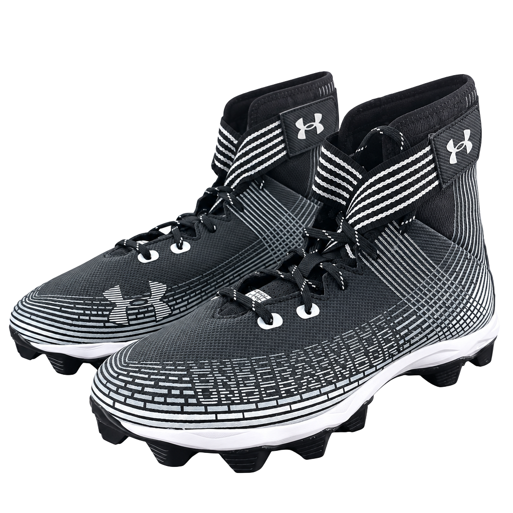 Under Armour Highlight Franchise Football Cleats Black White 1