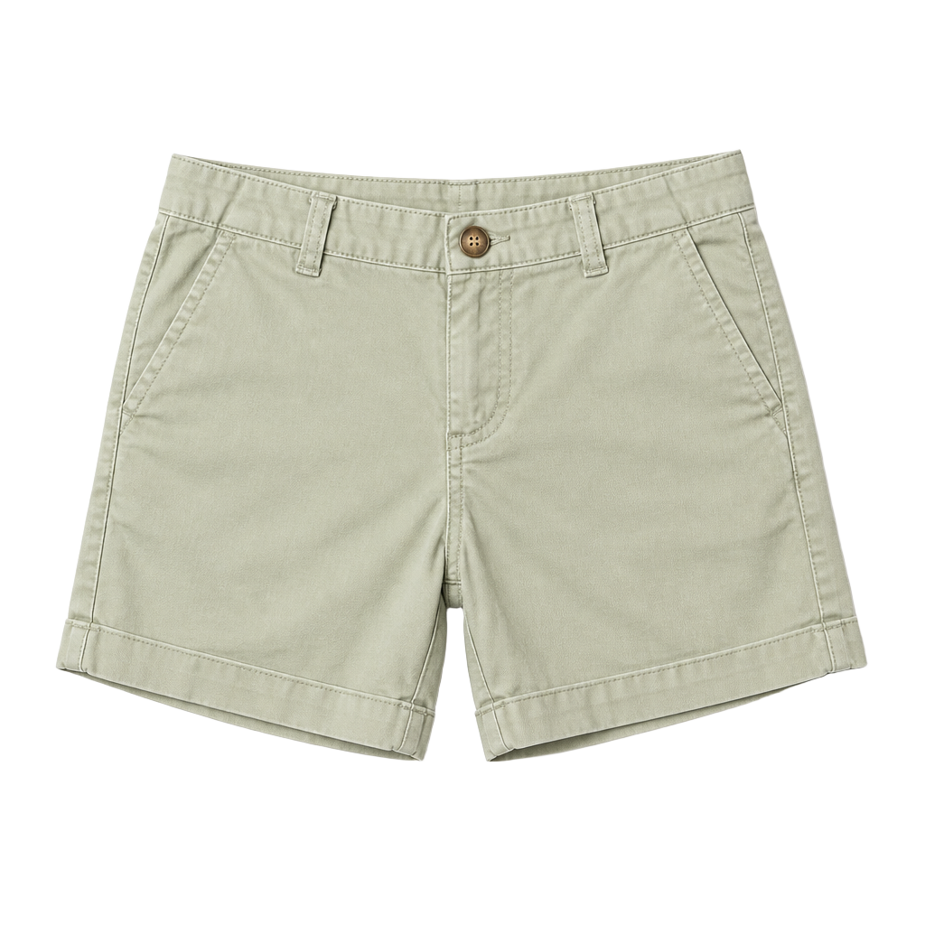 LOFT The Washed Twill Short 4 Inch Inseam Green Chino Shorts Size 2 1