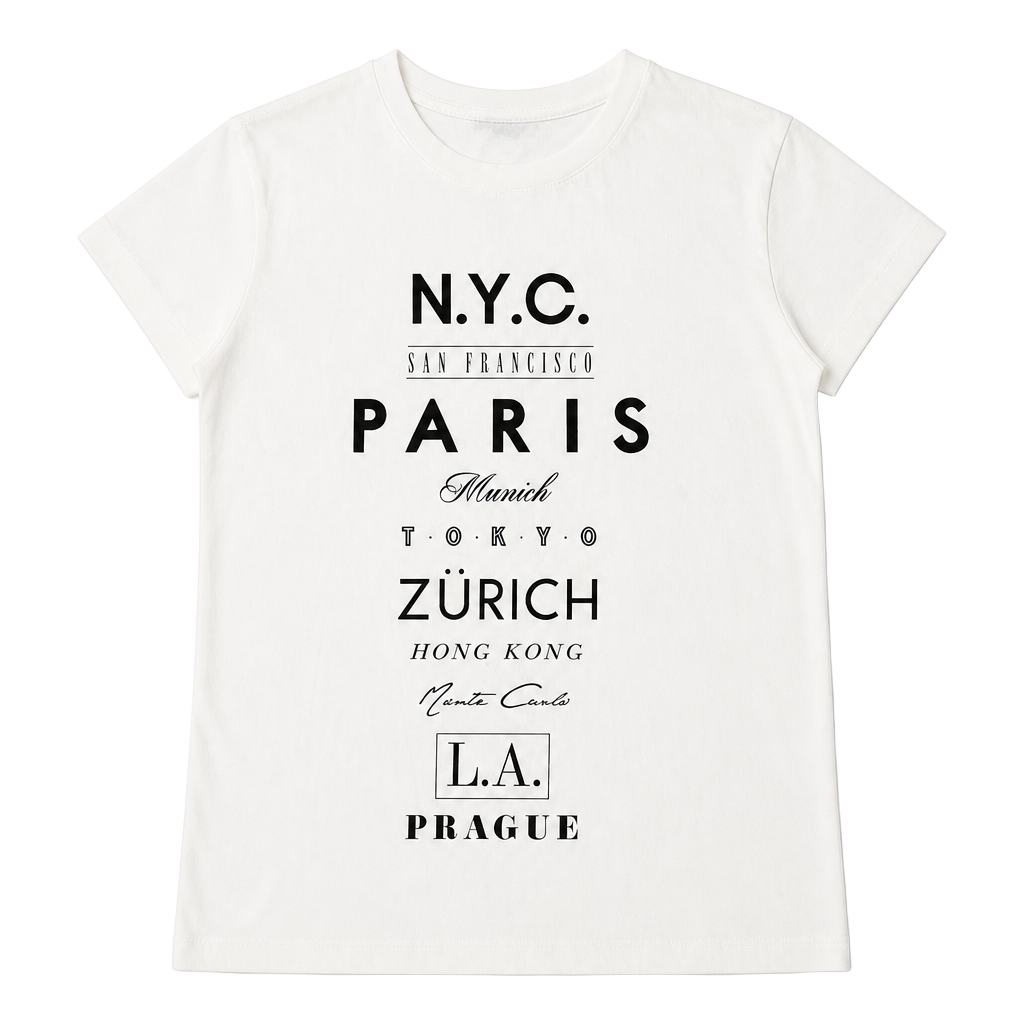 Forever 21 World Cities Travel T-Shirt 1