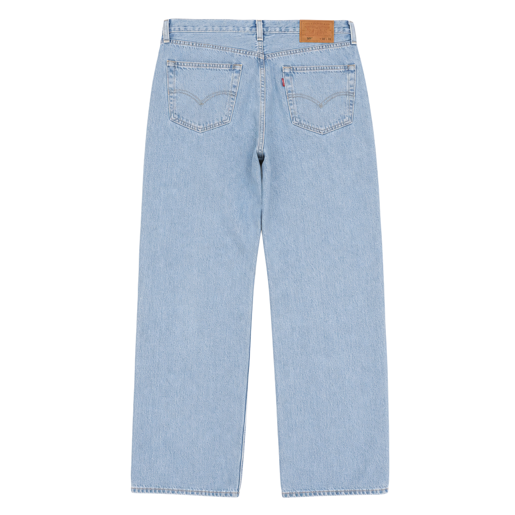 Levi's 501 Original Fit Button Fly Straight Leg Jeans Light Wash W34 L30 1
