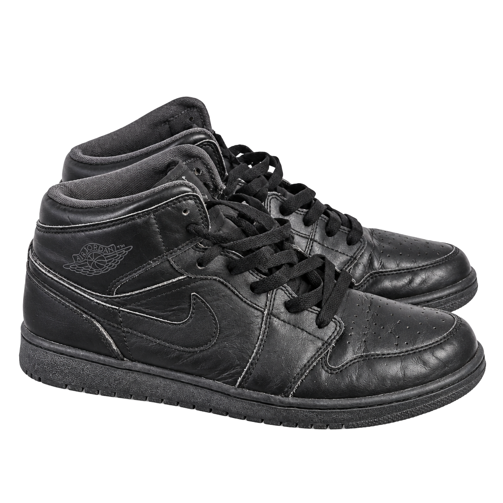 Jordan Air Jordan 1 Mid Size US 7Y Black Sneakers 1
