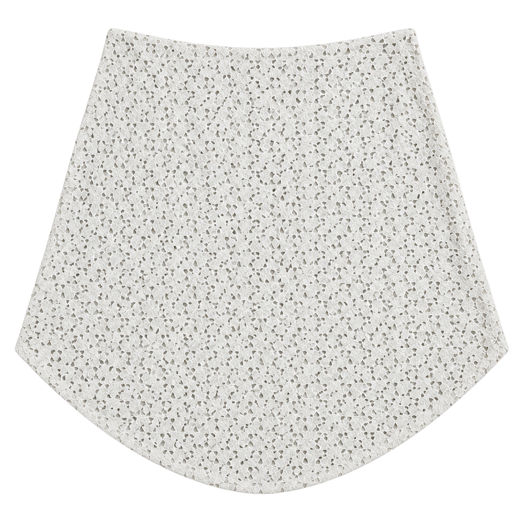 Ann Taylor White Lace Skirt Size 6 1