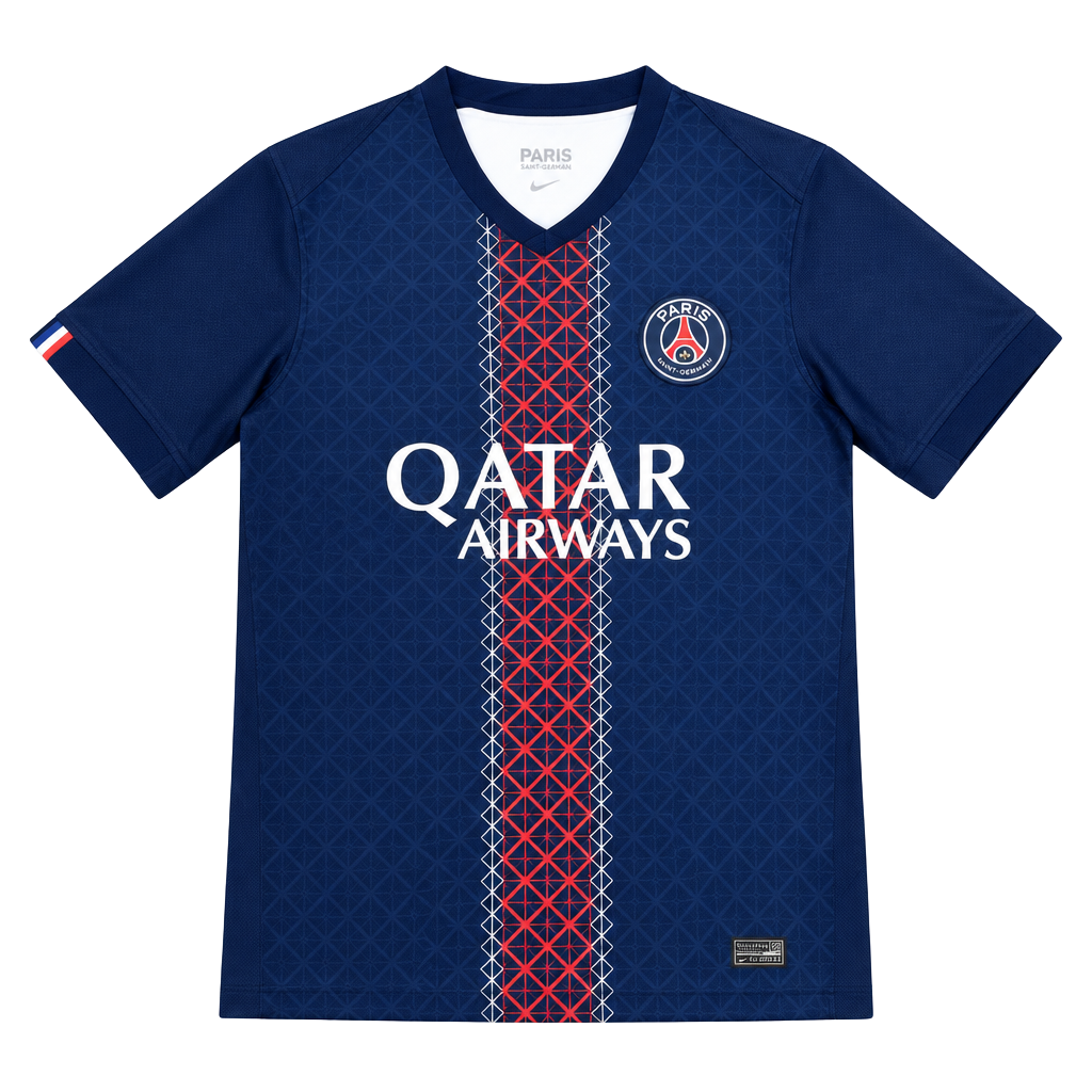 Nike Paris Saint-Germain Qatar Airways Soccer Jersey Size L Blue 1