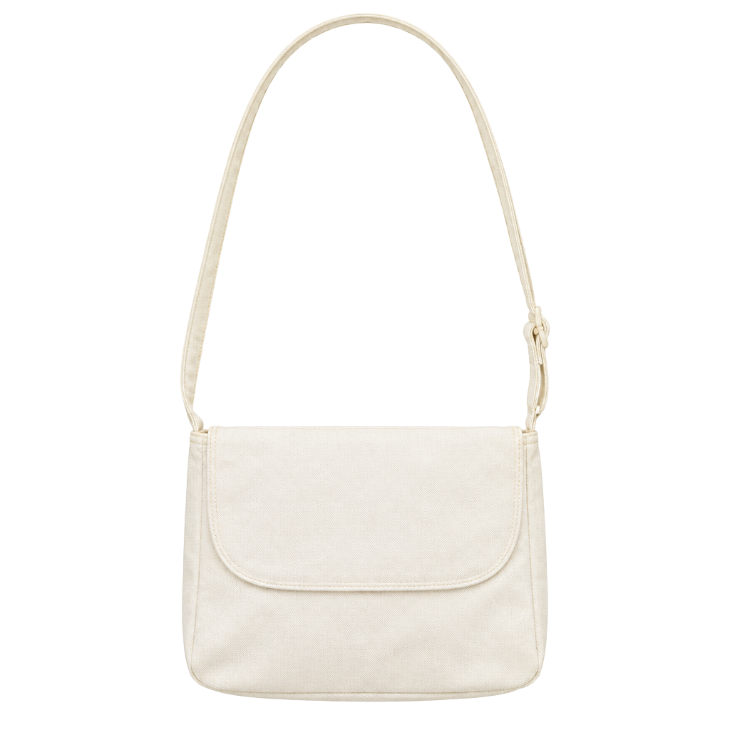 Coletta Genuine Leather Crossbody Bag Cream Flap Purse 1