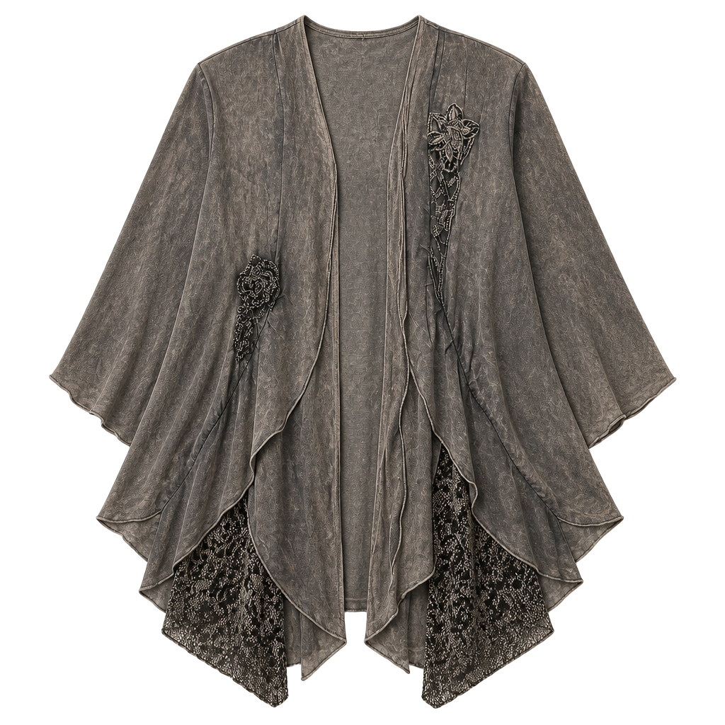 Luiselle Creazioni Moda Positano Boho Embroidered Cardigan Jacket 1