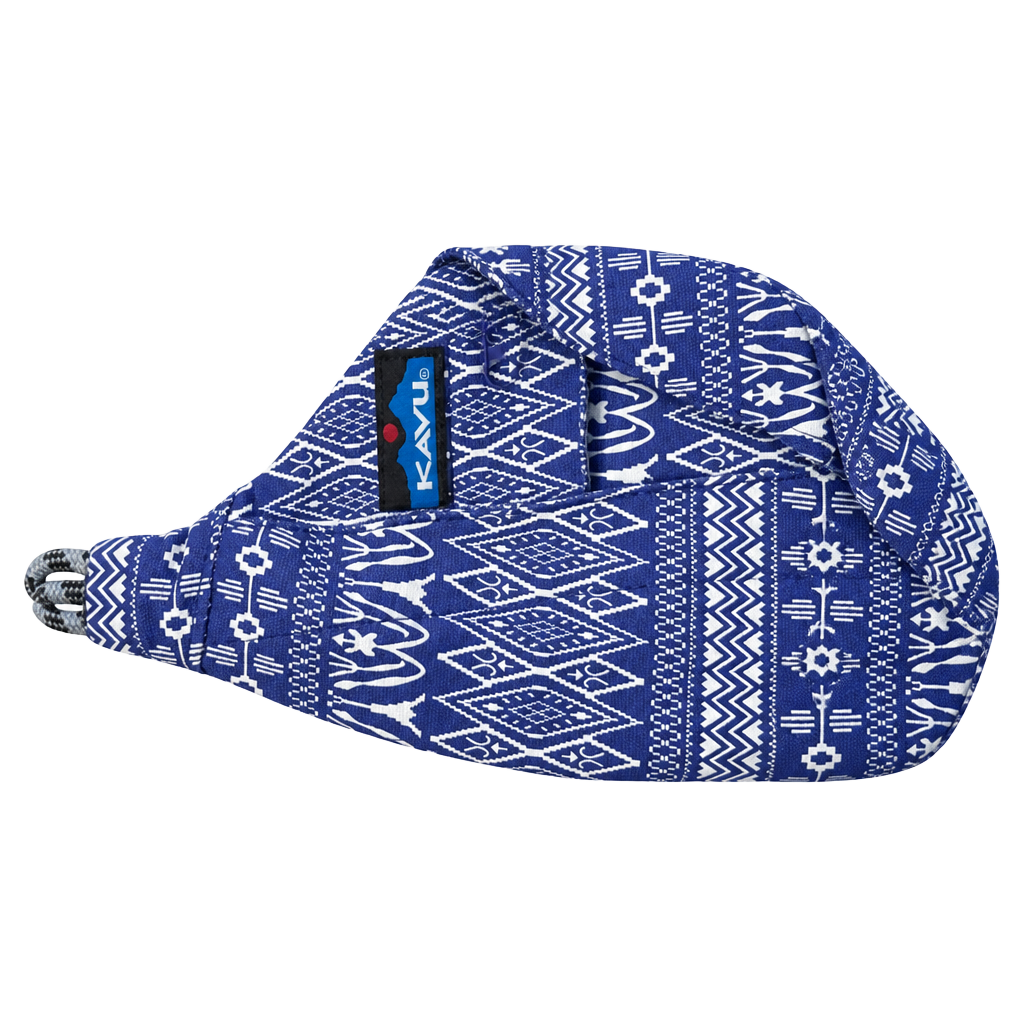Kavu Rope Sling Bag Blue Aztec Geometric Print Cotton Crossbody 1
