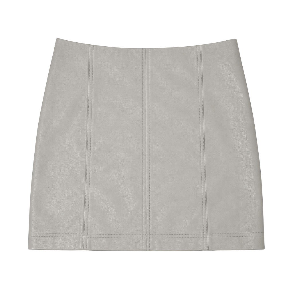 Free People Faux Leather Mini Skirt Size 8 1