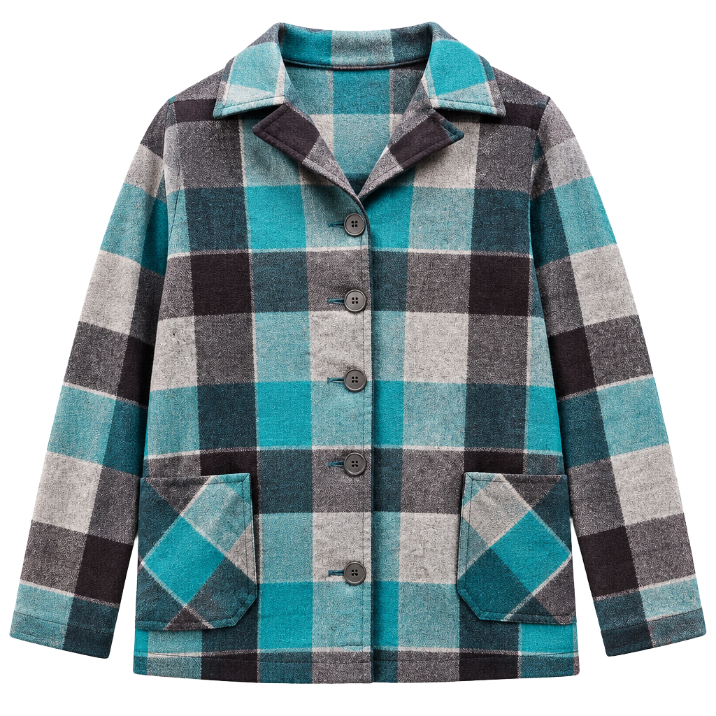 True Vintage 1950s Vic Gene Flannel Jacket Size Large 1
