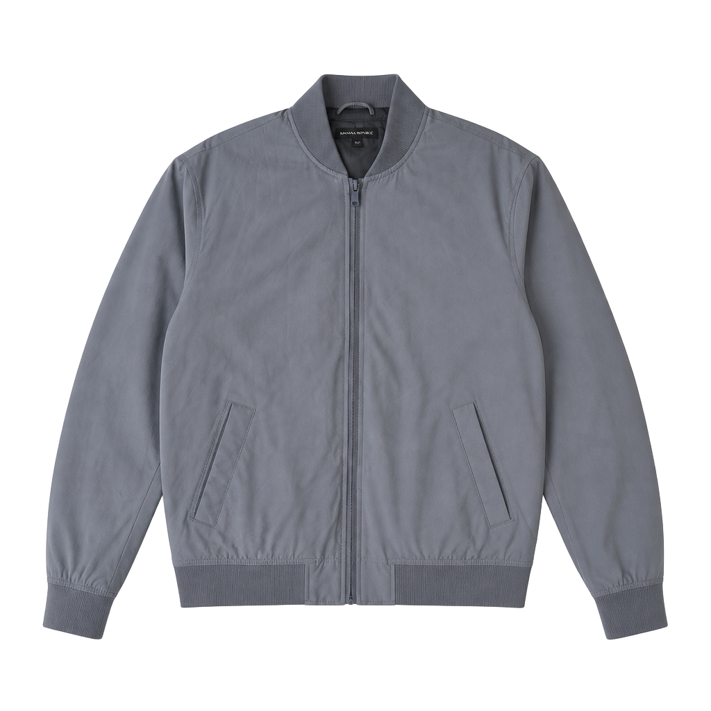 Banana Republic Men's Gray Bomber Jacket Size M 1
