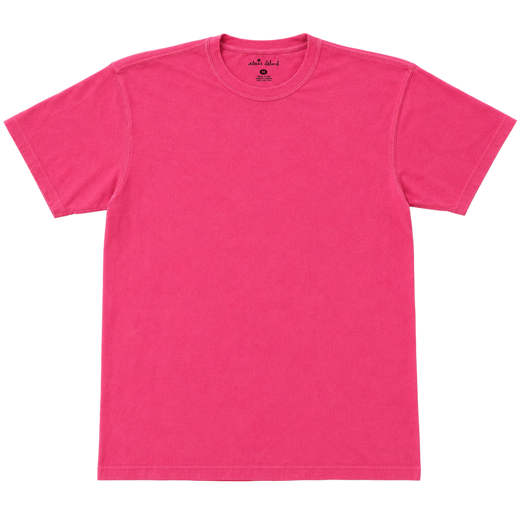 Alvin's Island Pink Short Sleeve Crewneck T-Shirt 1